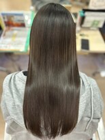 ウェーヴ 浜松小豆餅店(wave)&nbsp;酸性ストレート×髪質改善×暗めカラー