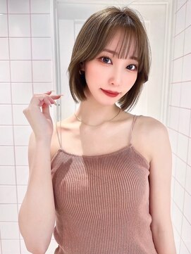 ロンド ロビン 栄(Lond robin) 髪質改善/ボブ/ハイトーン/くびれボブ/前髪/名古屋/栄/韓国ヘア