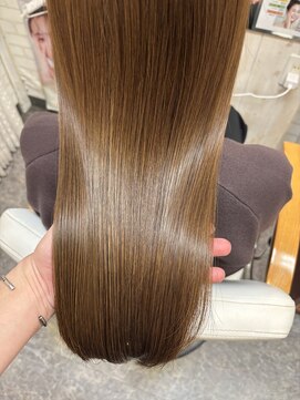 ロマンヤカタ ファース(ROMAN YAKATA fars) 髪質改善 プレミアムカラー 透明感艶ブラウン@田代1/10