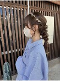 星華,ボブルフ,ネビージュ,小顔,ヘアアレンジ