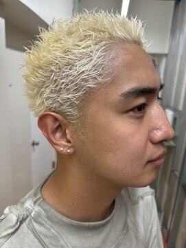 メリケンバーバーショップ トーキョー(MERICAN BARBERSHOP TYO) メンズカットアップバングスパイキーショート（ヌマタユウト）59