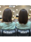 髪質改善ヘアエステ　ミディアム　30代、40代、20代
