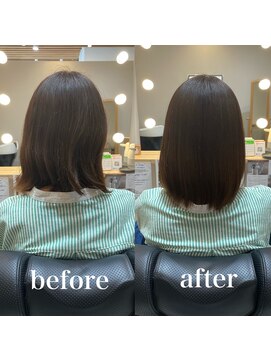 ツヤと髪 クリム(crim) 髪質改善ヘアエステ　ミディアム　30代、40代、20代