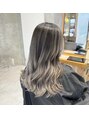 アンダーバーホワイト 泉佐野店(_WHITE) くすみグレージュで上品な透明感◎バレイヤージュ