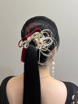 ナンバー アンフィール 渋谷(N° anfeel) 和装ヘアアレンジ