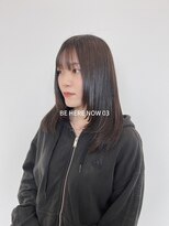 ビーヒアナウ N゜03 金沢駅西店(BE HERE NOW)&nbsp;【韓国ヘア/レイヤーカット/オリーブグレージュ】