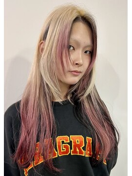 レーベル(LABEL) チェリーピンク×グラデーションカラー