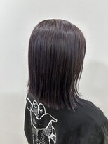 ヘアーララプラス(HAIR lala＋)&nbsp;＃ハイライト＃パープル＃切りっぱなし