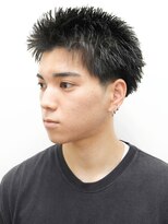 ヨファ ヘアー(YOFA hair) メンズカットアップバングツーブロックスパイキーショート0504