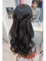 ラルム 仙台駅前店(LARME)&nbsp;ツヤツヤハーフアップ