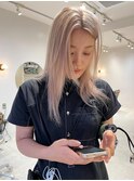 ミルクティーベージュ人気レイヤーケアブリーチハイトーン渋谷駅