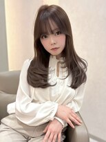 ジーナ  札幌大通(Zina)&nbsp;美髪＊サイドカールレイヤー＊オリーブグレージュ＊Zina札幌大通