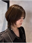 調布イルミナカラーオリーブベージュブリーチなしダブルカラー