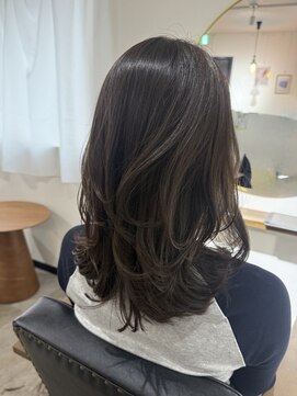 エトワ 中央店(etoi) 大分ミディアムボブレイヤー軽め韓国レイヤーくびれスタイル
