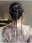 ヘアセット ポニーテールヘアアレンジ ヘアアレンジ タイトヘア