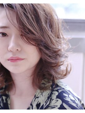 ヘア アンドメイク キヨシ(Hair and Make kiyoshi) kiyoshi/カジュアル *シースルー グレージュピンク*