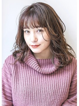 シータ ふじみ野(THETA) ひし形ほつれウェーブミディアム【シータ ふじみ野】