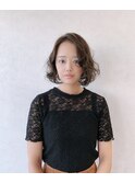 ボブ×ふわくしゅパーマ