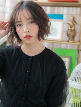 カバーヘア イヴ 戸頭店(COVER HAIR EVE) ネオ透けバングくせ毛風小顔大人ボブパーマa戸頭20代30代40代