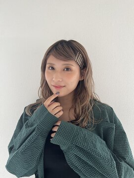 エクリ シセイドウ 麻布十番店(equri×SHISEIDO) 【麻布十番】前髪スッキリ！ゆるふわロング