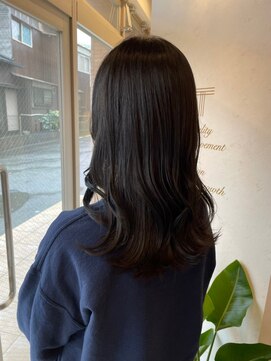 トゥーリ 長崎住吉店(tuuli) tuuli☆30代40代ペールベージュ切りっぱなしロング 112