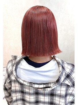 ヘアーウーノイルヴェント(HAIR UNO ilvento) 切りっぱ×チェリーピンク