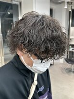 フィフス 天神大名(fifth)&nbsp;波巻きスパイラルパーマメンズマッシュウルフカットメンズパーマ