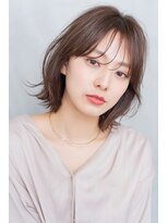 メーヴェ(Mowen) mowen 南堀江 ボブ×メルティーベージュ×艶髪×軽めバング