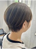 30代40代大人女性/前髪ありショートボブ/ショートヘア/髪質改善