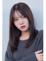 ヘアーズ ベリー 下大利店(hairs BERRY)&nbsp;BERRY大人レイヤー美髪シンプルストレートナチュラルくびれ