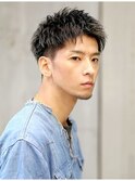 黒髪ツーブロックショート