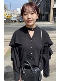 (ブリーチなし)ショートボブ×ピンクブラウン