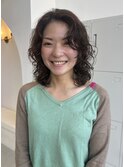 レイヤーウルフパーマ