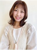 ミディアムレイヤー×ニュアンスパーマ