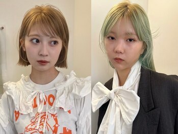 ユー(yew)の写真/【東別院4分】柔らかい質感/艶でお洒落に!薬剤にこだわり,ダメージレスでナチュラルなハイトーンカラーが◎