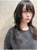 ハイレイヤーハッシュカットロングウルフ