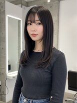 グルグル 下総中山店(GULGUL)&nbsp;下総中山/ミディアム/顔周り/レイヤーカット/ブリーチなしカラー