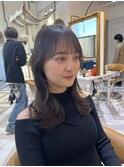 くびれヘア/顔周り/韓国/レイヤーカット/黒髪/ミディアム北千住