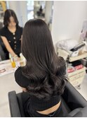 オルチャンレイヤー 韓国風巻き くびれ巻き ダークグレージュ