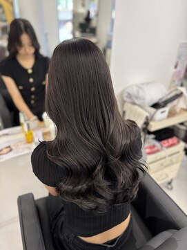 ハピネス 梅田茶屋町店(HAPPINESS) オルチャンレイヤー 韓国風巻き くびれ巻き ダークグレージュ