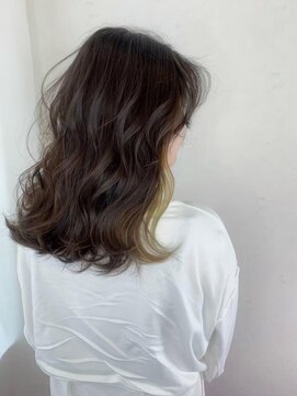 透け感カラーカット