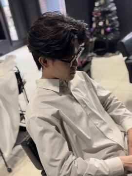 アウル 心斎橋(owl) センターパート/フェザーパーマ/フェザーショート/メンズパーマ