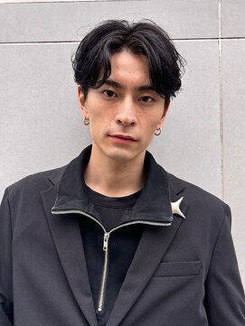 メンズカット/ショート/センターパート