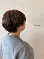 エメ バイ ヘアーポケット(aimer by hair pocket)&nbsp;*+aimerが叶える...刈り上げショート×アンブレラカラー*