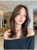 ハイレイヤーカット/韓国ヘア/くびれレイヤー/20代/30代