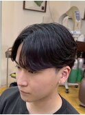 MEN’S HAIR/サーフカール/刈り上げセンターパート/柏駅