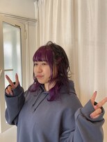 クィーンズ&nbsp;インナーパープル×ミディアムレイヤー