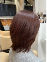 ヘアー バイ パッション コクラ(Hair by Passion KOKURA) 暖色カラー×ミディアムレイヤー