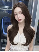 ユーフォリア 渋谷グランデ(Euphoria SHIBUYA GRANDE)&nbsp;韓国ヘアくびれ巻きチョコレートブラウン暗髪SAYAKA