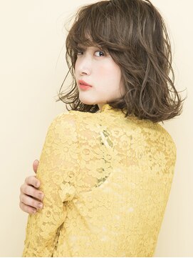 シャンプー 本店(SHAMPOO) フェイスラインをボカすウェービーミディー☆